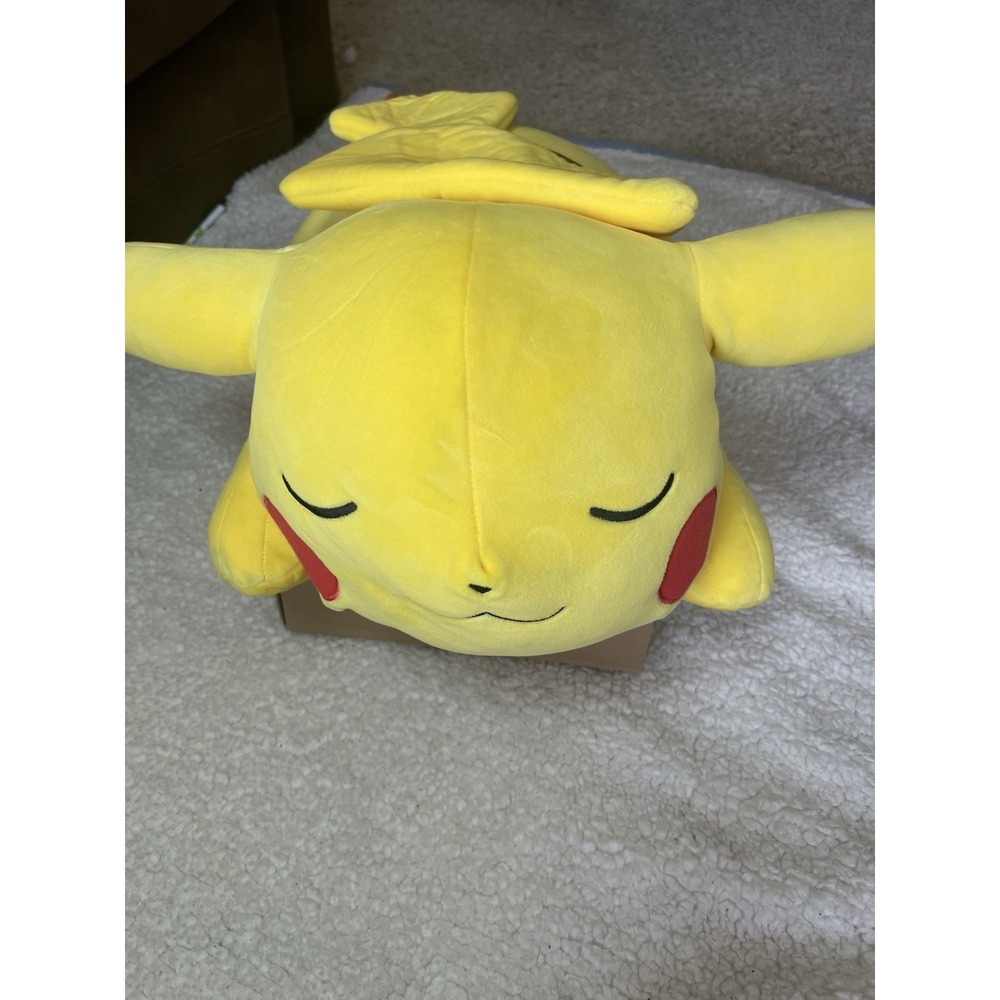 Pokèmon Sleeping Pikachu 18" Long Large Plush Buddy Pillow 2021 Nintendo